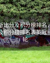 英冠最新比分及积分榜排名，英冠最新比分及积分榜排名表英冠一共多少轮