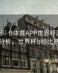 冷门揭秘｜B体育APP世界杯历届冠军球队分析，世界杯b组比赛结果