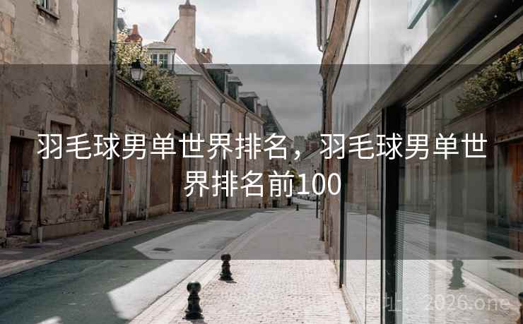 羽毛球男单世界排名，羽毛球男单世界排名前100