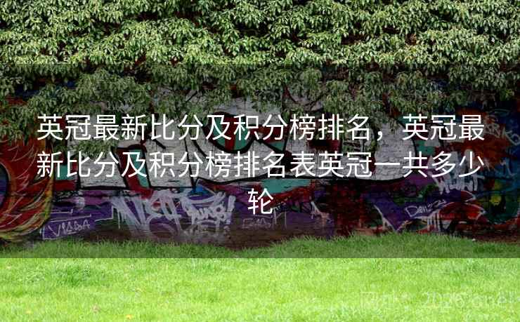英冠最新比分及积分榜排名，英冠最新比分及积分榜排名表英冠一共多少轮