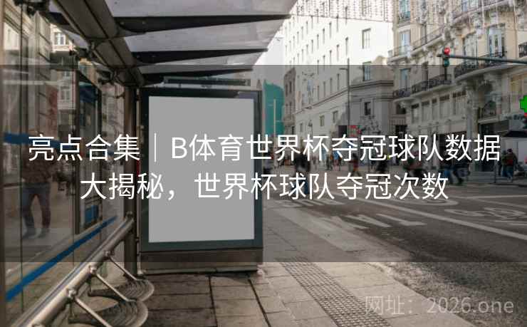 亮点合集｜B体育世界杯夺冠球队数据大揭秘，世界杯球队夺冠次数