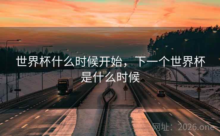 世界杯什么时候开始，下一个世界杯是什么时候