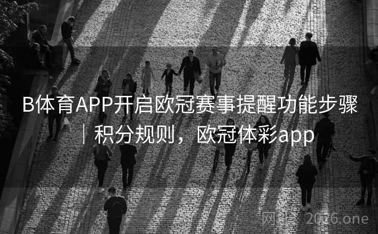 B体育APP开启欧冠赛事提醒功能步骤｜积分规则，欧冠体彩app